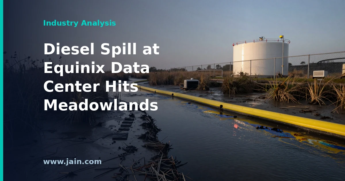 Containment boom across Anderson Creek after the Equinix data center diesel spill in Secaucus, New Jersey Meadowlands