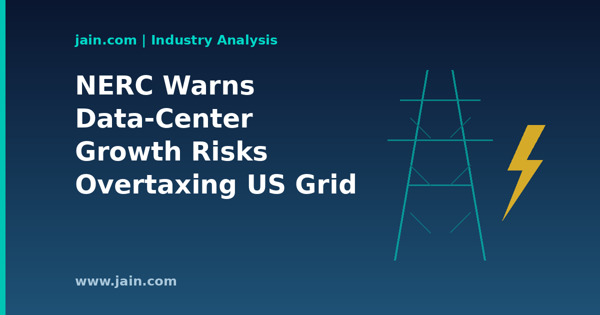 US power grid transmission lines under strain from data-center load growth, per NERC warning